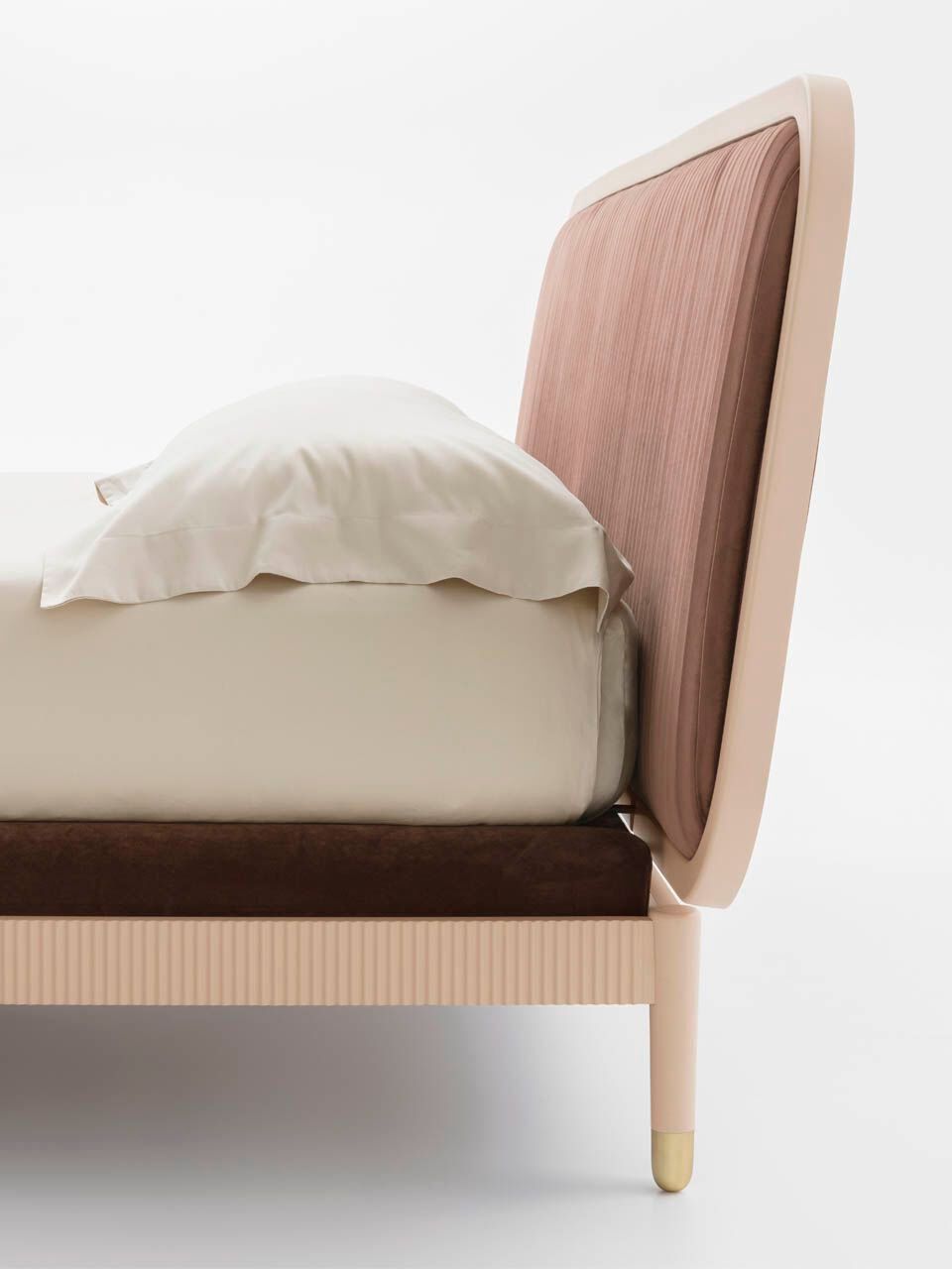 Деревянная двуспальная кровать с мягким изголовьем Pianca AMANTE PLISSÉ ARCH-00101941 - Вид №5