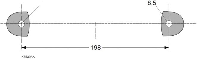 K7539AA Универсальная ручка для ванны (1 шт.) Ideal Standard NO SUITE DEFINED  - Вид №1
