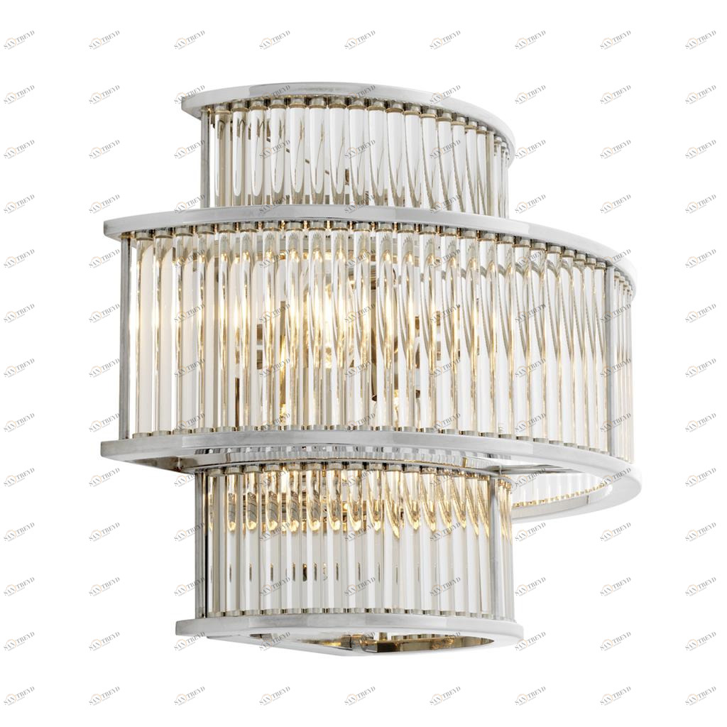 Светильник настенный прозрачный Mancini Chrome KM0926W-2 DELIGHT COLLECTION  00-3882875 Прозрачный 