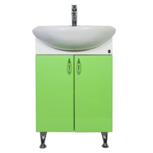 O-mebel напольная тумба Кларис салатовый Белый