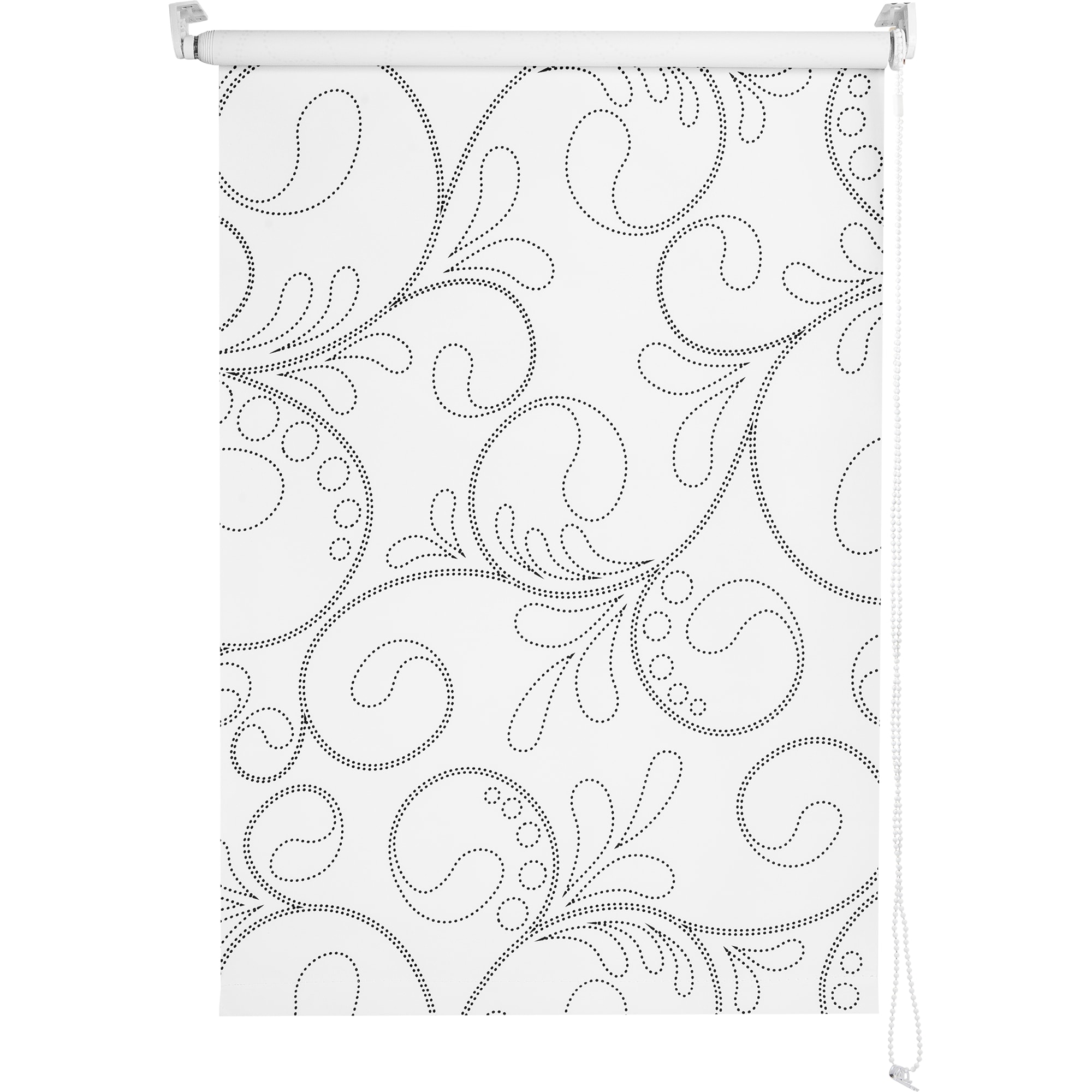 82023906 Штора рулонная Blackout «Лаура», 50х160 см, цвет чёрно-белый Santreyd 