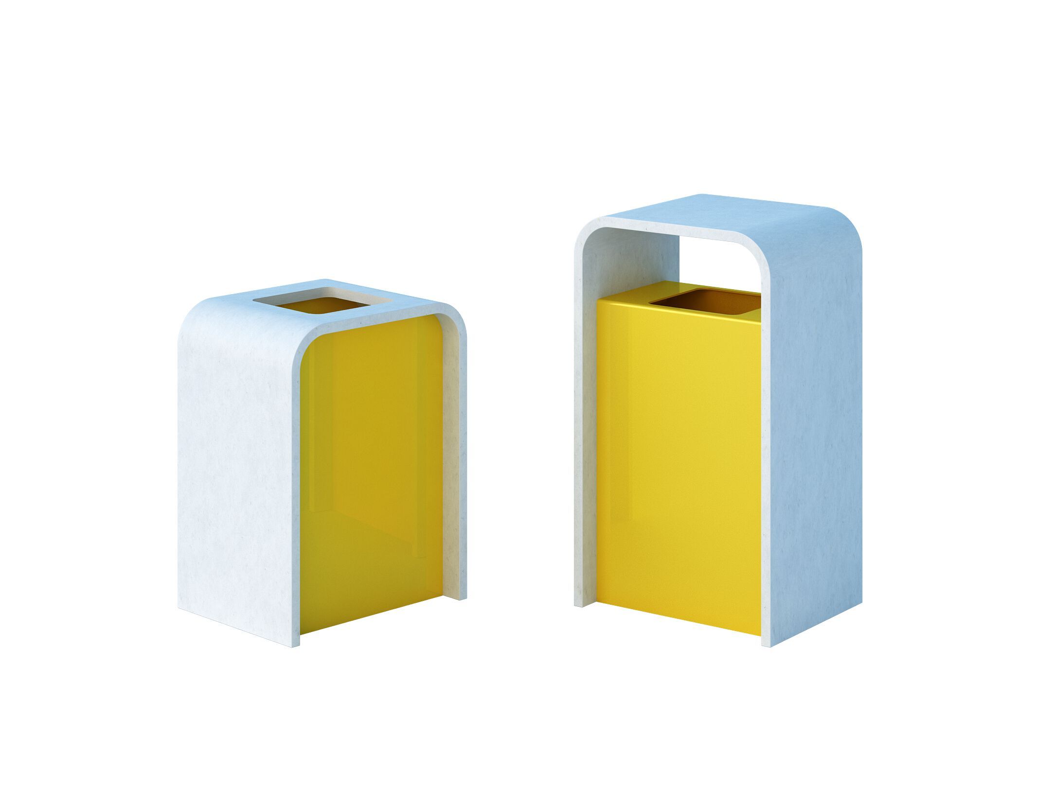 Стальные и бетонные стойки для мусора Viscio Urban Design Flow ARCH-00060844