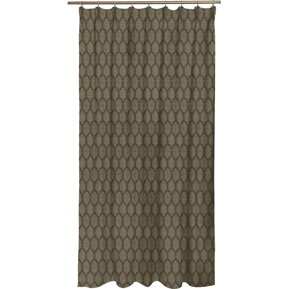 Штора на ленте Berolle, 200x280 см, геометрия, цвет коричневый 82342414 STLM-2209681 INSPIRE 