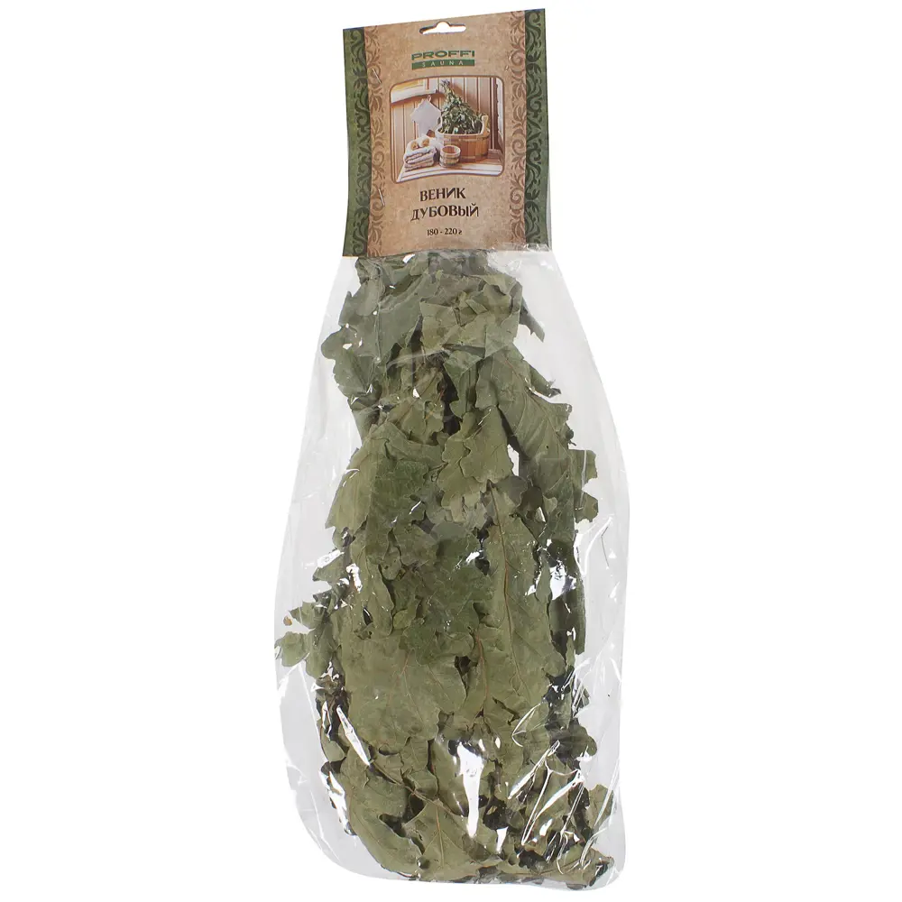 Веник дубовый Proffi Sauna цвет зеленый STLM-2101909 - Вид №1