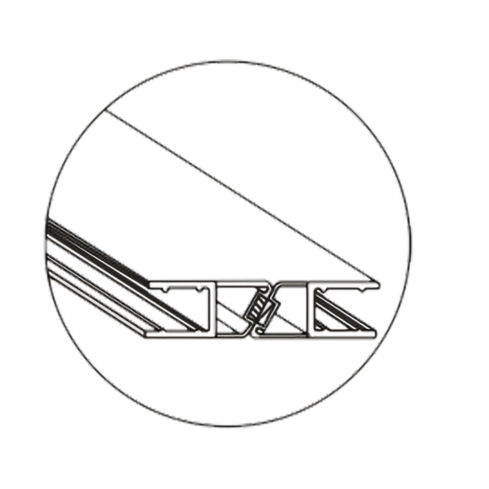 82275199 Уплотнитель магнитный 90/180 градусов 8 мм прозрачный STLM-0976808 Santreyd Астра - Вид №1