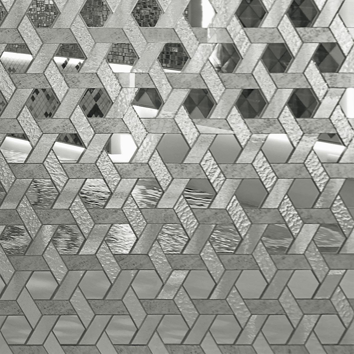 SICIS Bucolico Black Tela Grey Vetrite Tile sun-id-1991306 - Вид №1