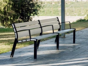 URBIDERMIS Скамья с подлокотниками со спинкой Neoromántico