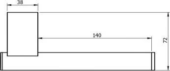 28043C-BP Бумагодержатель подвесной цвет черный матовый LANGBERGER Accessories - Вид №2