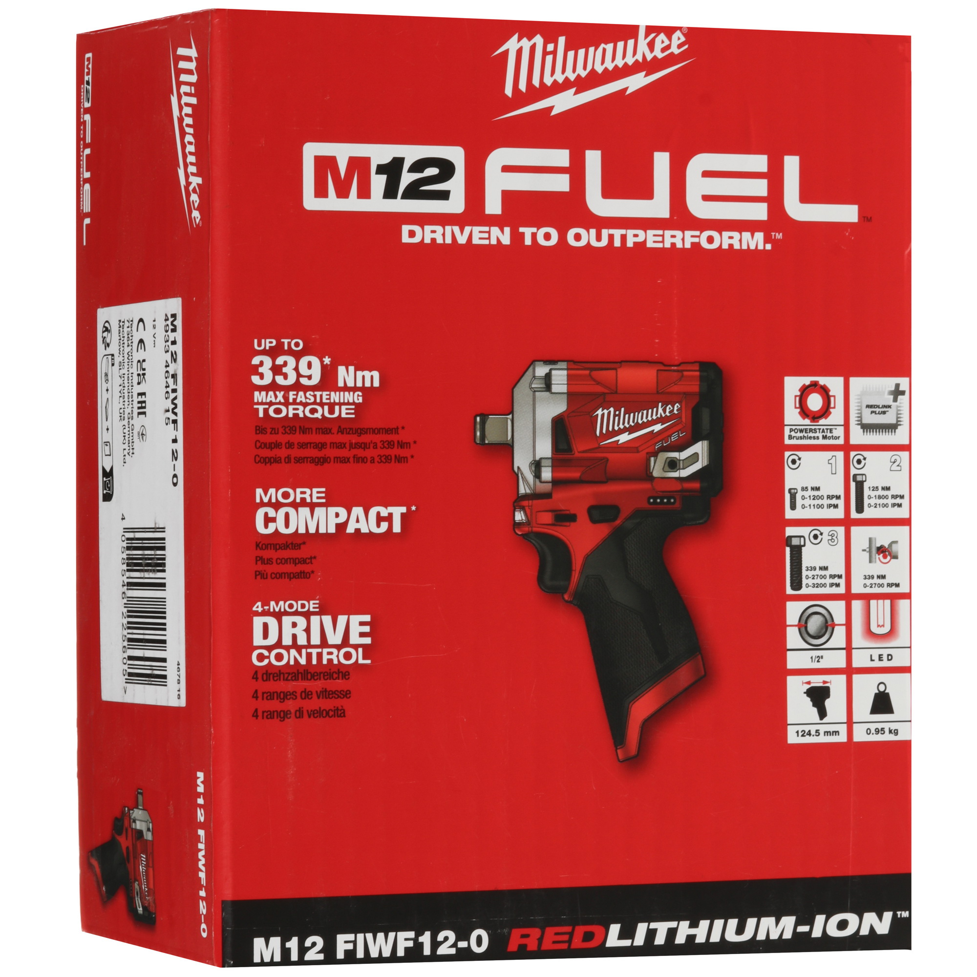 Гайковерт Milwaukee M12 FIWF12-0 FUEL   , Без ЗУ, Без АКБ 5476086 STDN-0109703 - Вид №8