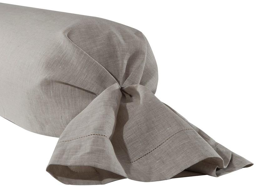 Alexandre Turpault Цилиндрическая однотонная льняная подушка Cythere sun-id-1516024 - Вид №1