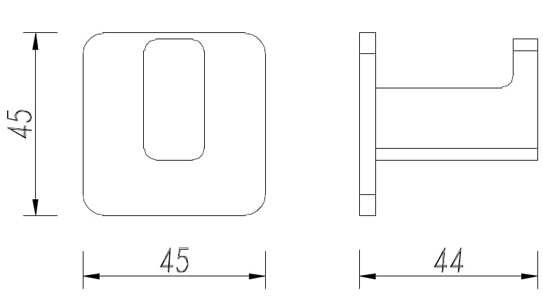 Вешалка для полотенец из латуни OMNIRES ARCH-00138270 - Вид №4