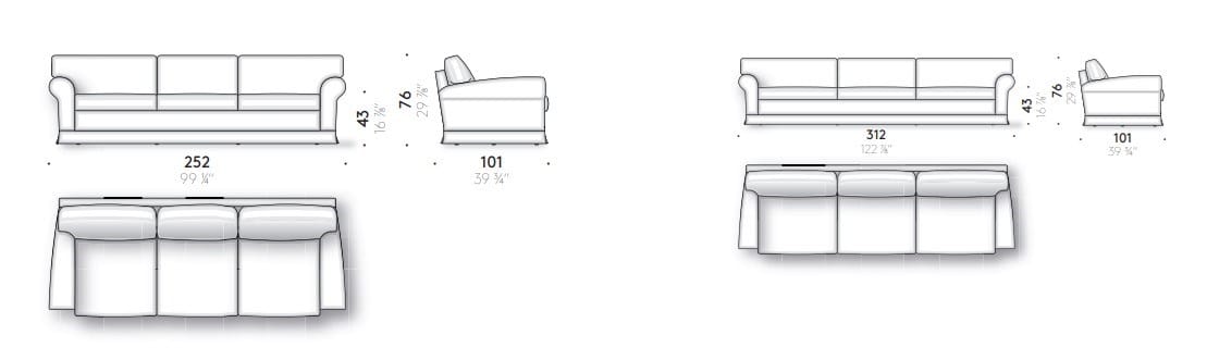 Съемный диван из ткани DE PADOVA Regent's ' 16 ARCH-00139370 - Вид №2
