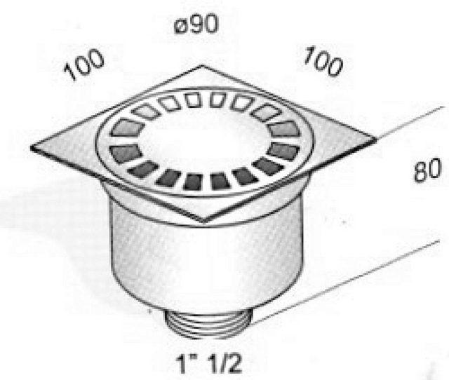 ML.RIC-10.104.BR Трап душевой Migliore Bangkok - Вид №5