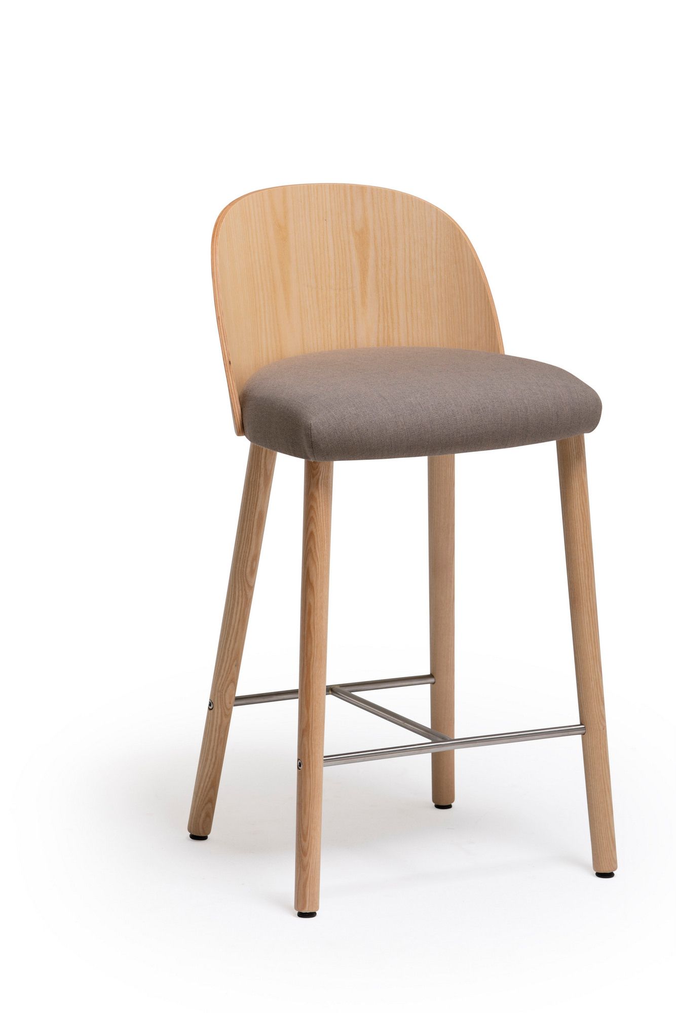 Высокий деревянный табурет с подставкой для ног Vergés Cistell Slim ARCH-00051402 - Вид №9