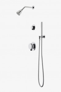 DBSP07 Душевая система с балансировкой давления в децибелах с головкой 2 3/4 дюйма, ручным душем и ручкой с переключателем Waterworks