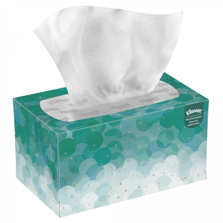 1126 Kimberly Clark Полотенца бумажные листовые Kimberly Clark Soft Pop-Up 1126 (11268) Z-сложения 1-слойные в пачке по 70 листов  - Вид №2