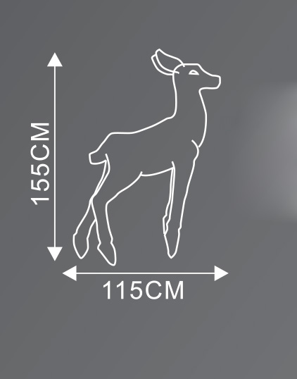 Световая Фигура 3D "Олень - Белый" Папа ELKI СВЕТОВЫЕ ФИГУРЫ 017725 Белый  - Вид №1