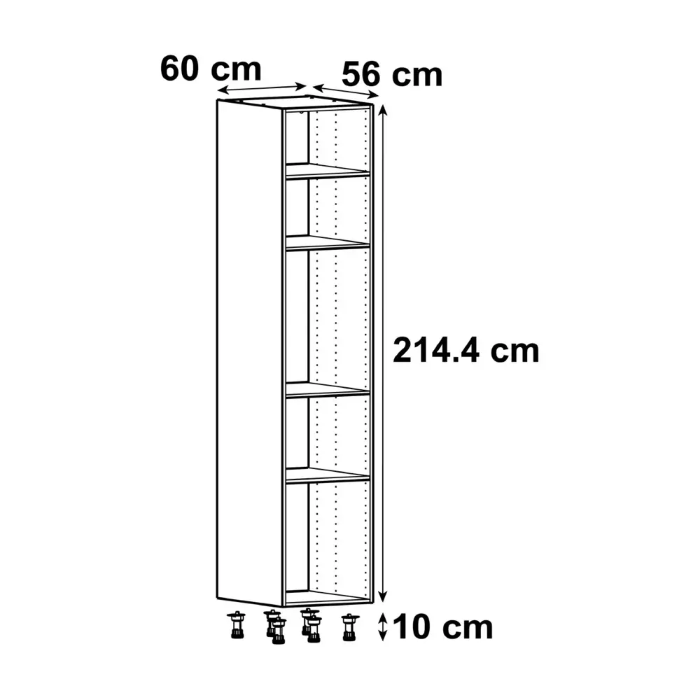 Колонка напольная Delinia ID 60x214.4x56 см, цвет белый 82000297 STLM-2038672  - Вид №1