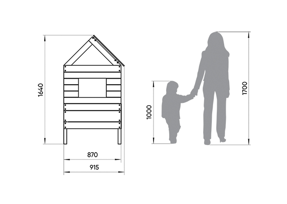 Кровать-домик одноярусная Home nord M 80х160 см белая, голубая ELLIPSE ELLIPSE HOME 351786 Белый;голубой Santreyd  - Вид №3