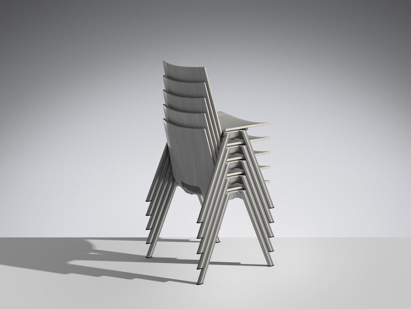 Деревянный штабелируемый стул для залов ожидания LAMM Hl3 ARCH-00105316 - Вид №4