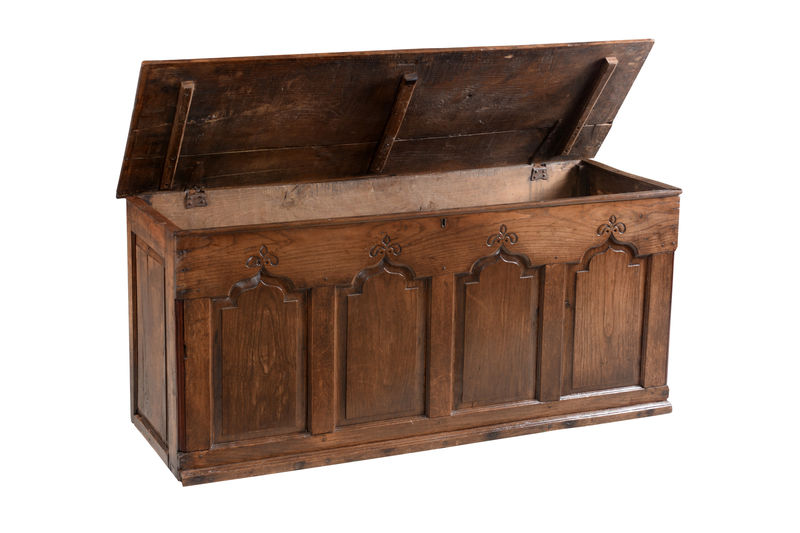 SOR27445 Дубовый сундук с панелями ijlbrown  - Вид №2