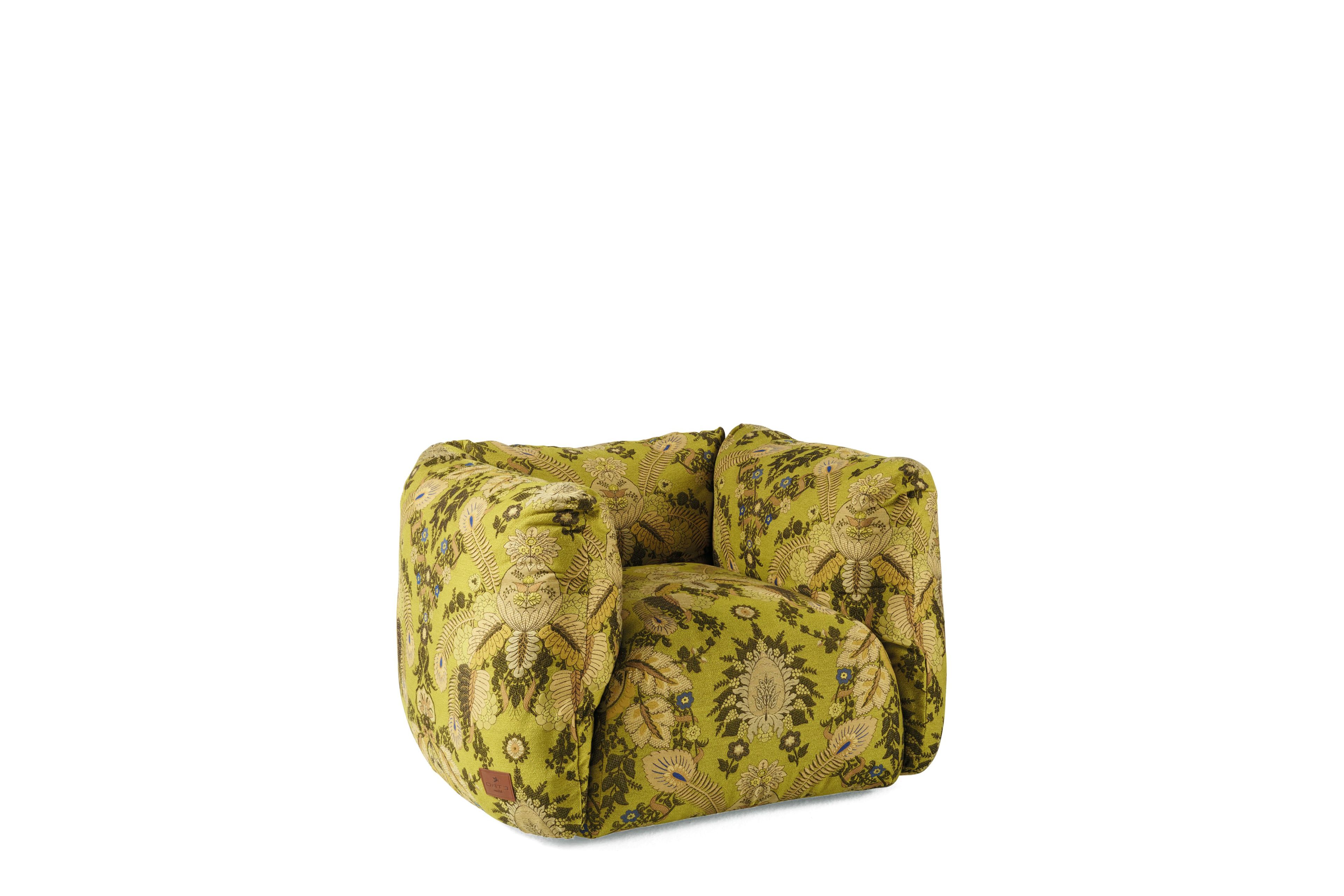 Тканевое кресло с подлокотниками ETRO Home Interiors Cushy ARCH-00085449 - Вид №1