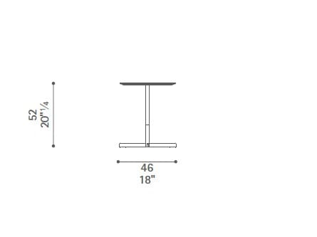 Круглый деревянный журнальный столик Poltrona Frau коллекция-столы и стулья ARCH-00140320 - Вид №3