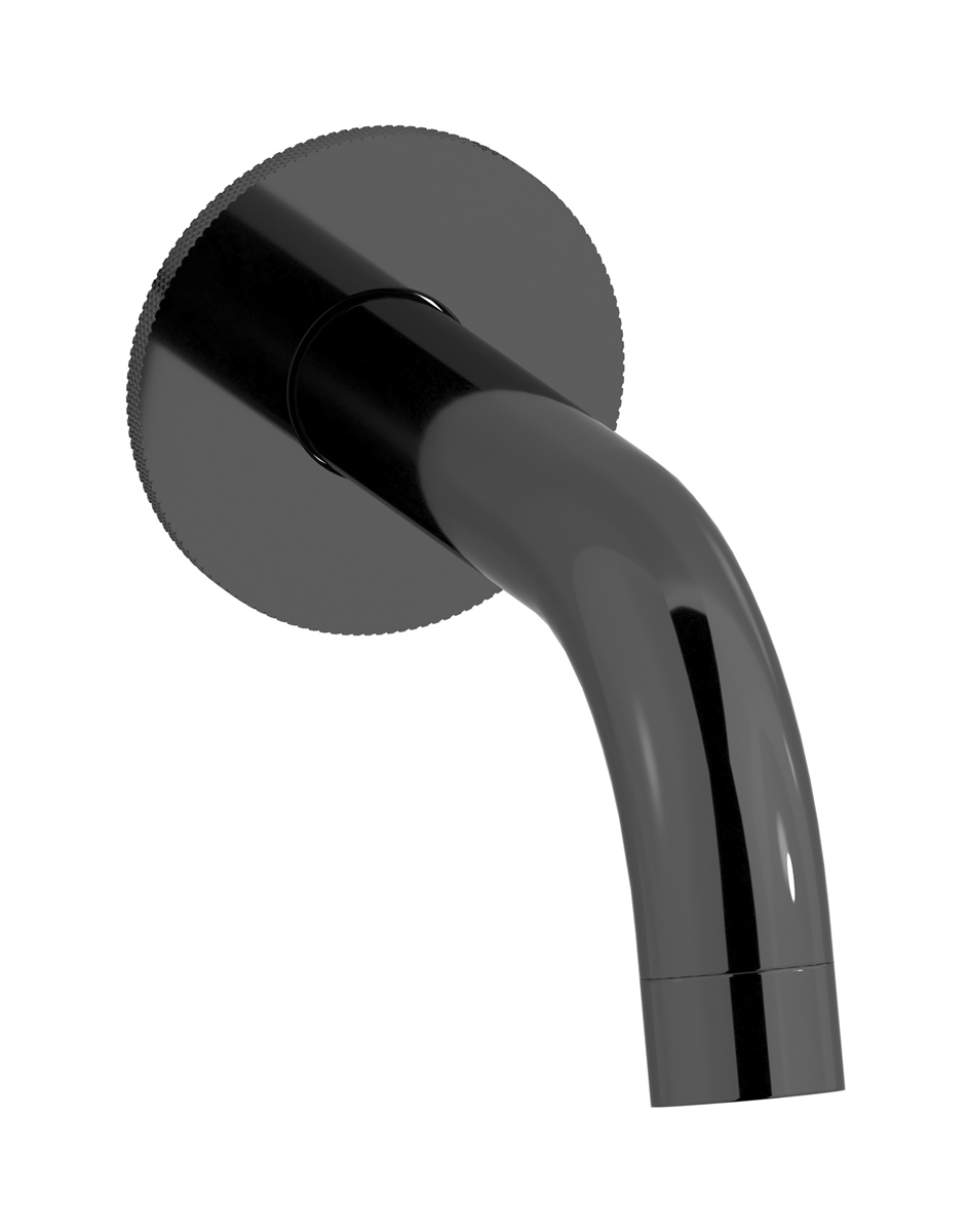 Настенный излив для ванны WE ARE IB id327cf_23 Black Chrome Industria