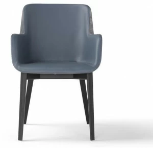 AMURA Мягкое кожаное кресло с подлокотниками Panis