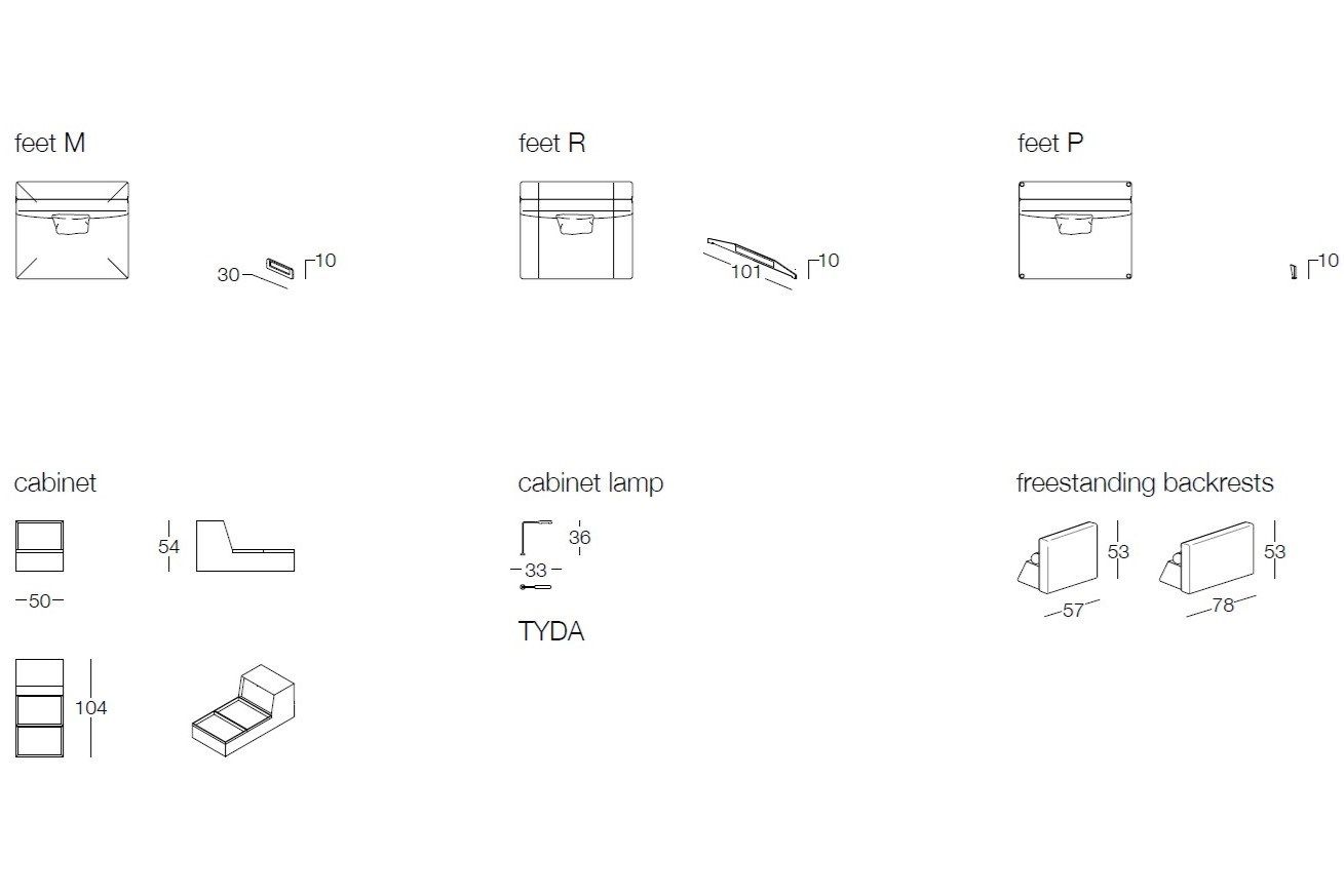 5-местный съемный тканевый диван Frigerio Davis ARCH-00151408 - Вид №16