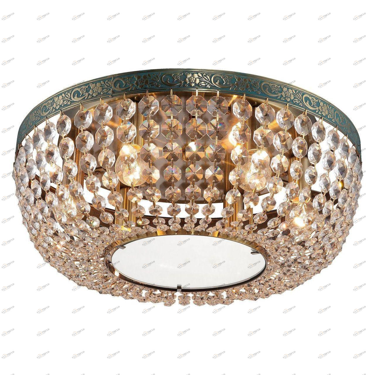 Потолочный светильник Toplight Virginia TL7240X-06AB TOPLIGHT VIRGINIA BRASS 202112 Латунь;прозрачный 