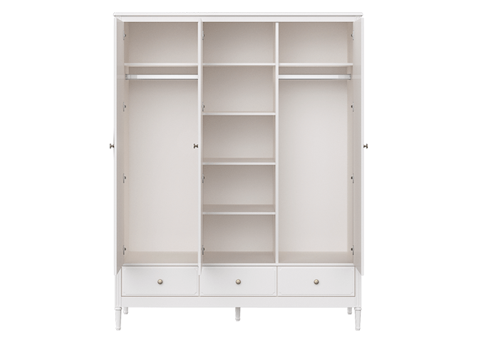 Шкаф распашной белый трехстворчатый Elit ELLIPSE ELLIPSE ELIT 00-3951340 Белый Santreyd  - Вид №3