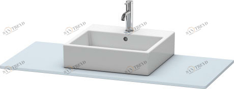 XS060F09797 Консоль XSquare #XS060F 1200 x 550 мм Светло-голубой шелковисто-матовый лак Duravit