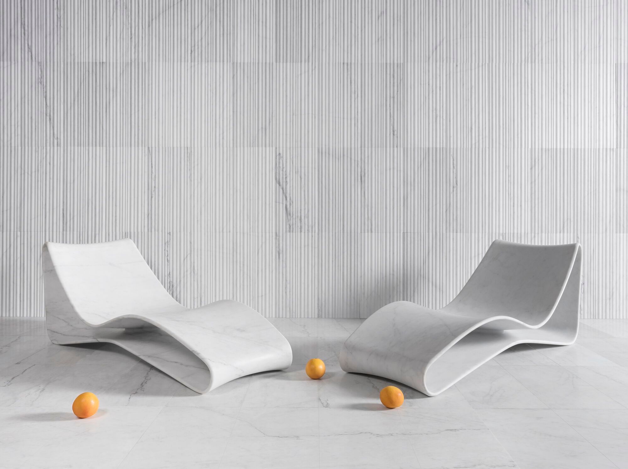 Мраморный шезлонг LUCE DI CARRARA VOLUTE ARCH-00043622 - Вид №6