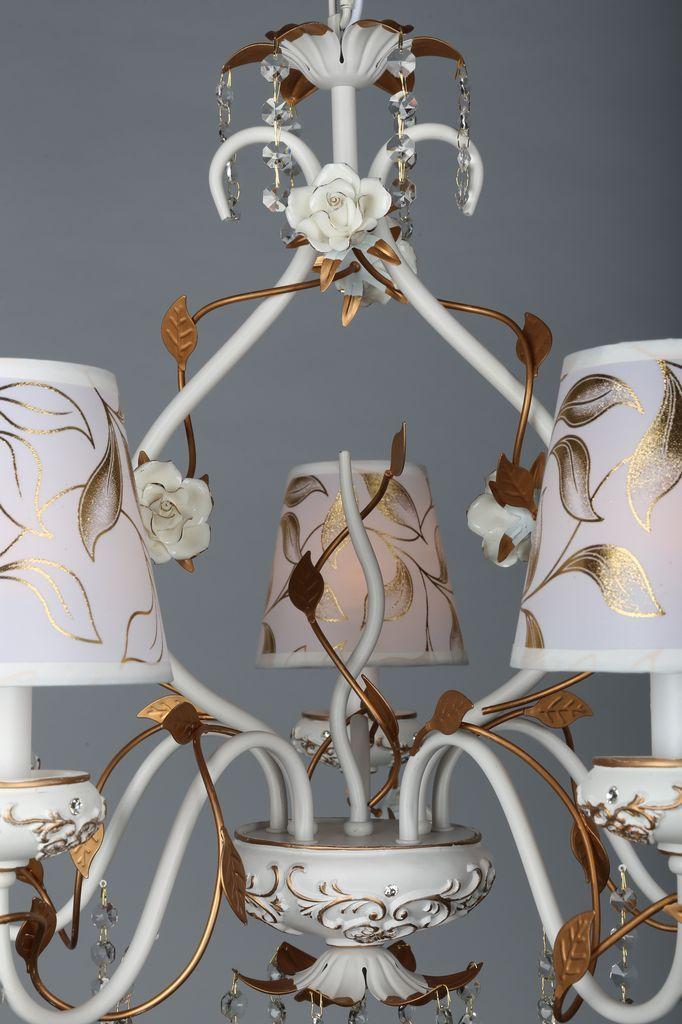 Подвесная люстра Omnilux OML-77903-05 OMNILUX ДИЗАЙНЕРСКИЕ 185629 Белый  - Вид №3