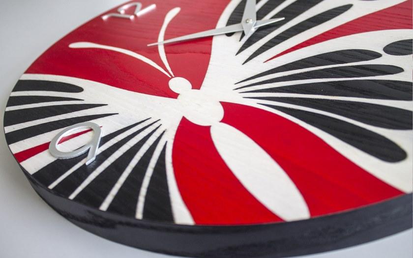 LIGNIS® Настенные часы из инкрустированного дерева Dolcevita animalier 10.009 / 10.087 - Вид №2