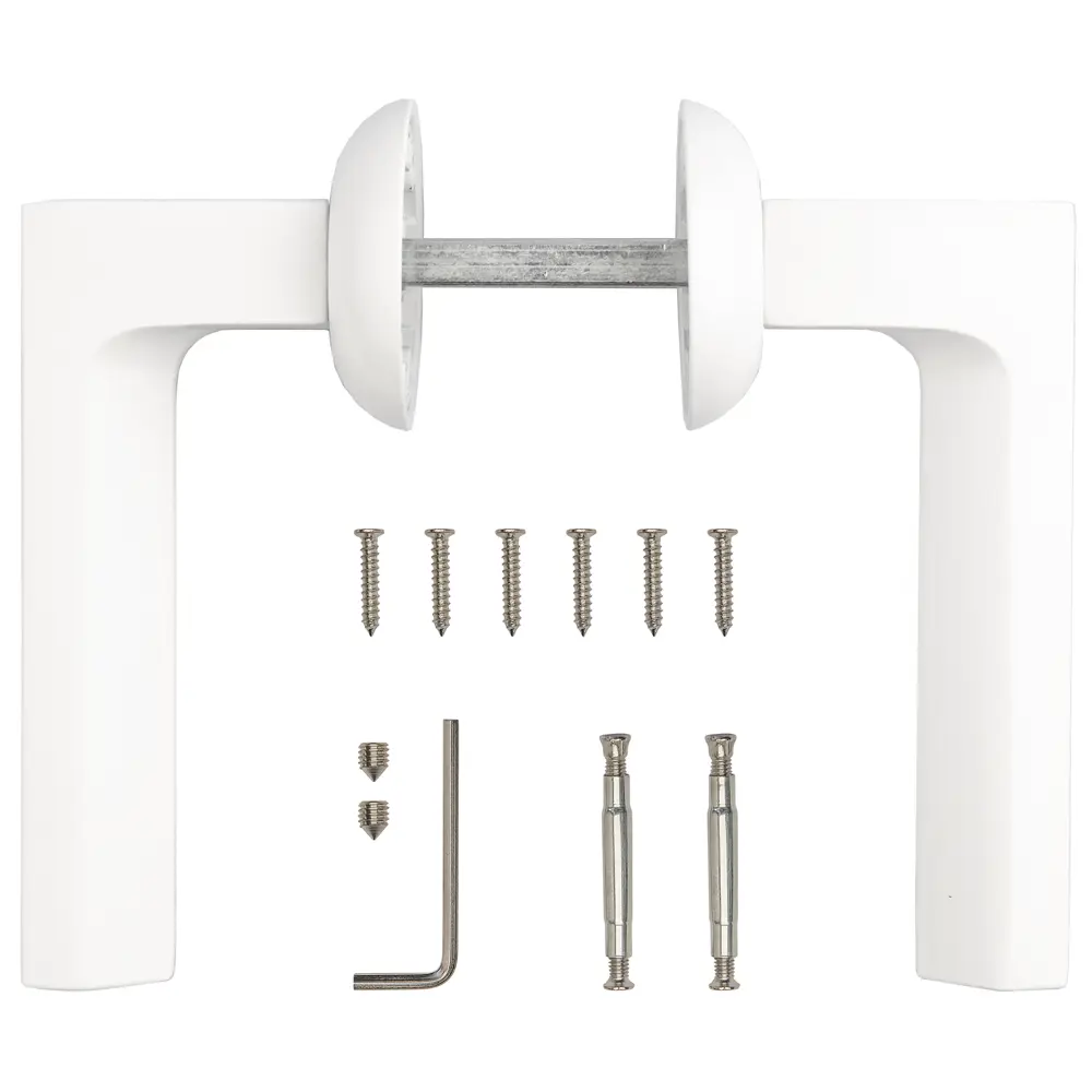 Дверные ручки ARMEX H-14105 для межкомнатных дверей в матовом белом цвете 85083012 STLM-1515784 - Вид №1