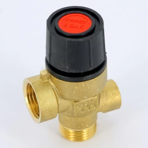 Клапан предохранительный НВ с отверстием для манометра 1/4" EMMETI 1/2" 3 бар