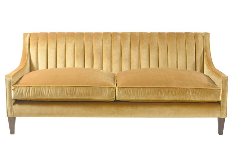 LU031E Диван Hockney с рифленой спинкой ijlbrown  - Вид №1