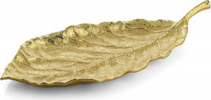 10557867 Michael Aram Чаша-лист Michael Aram "Лист магнолии" 50см Сталь нержавеющая