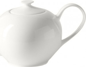 81095 Dibbern Чайник круглый Dibbern "Белый декор" 1,3л Фарфор костяной