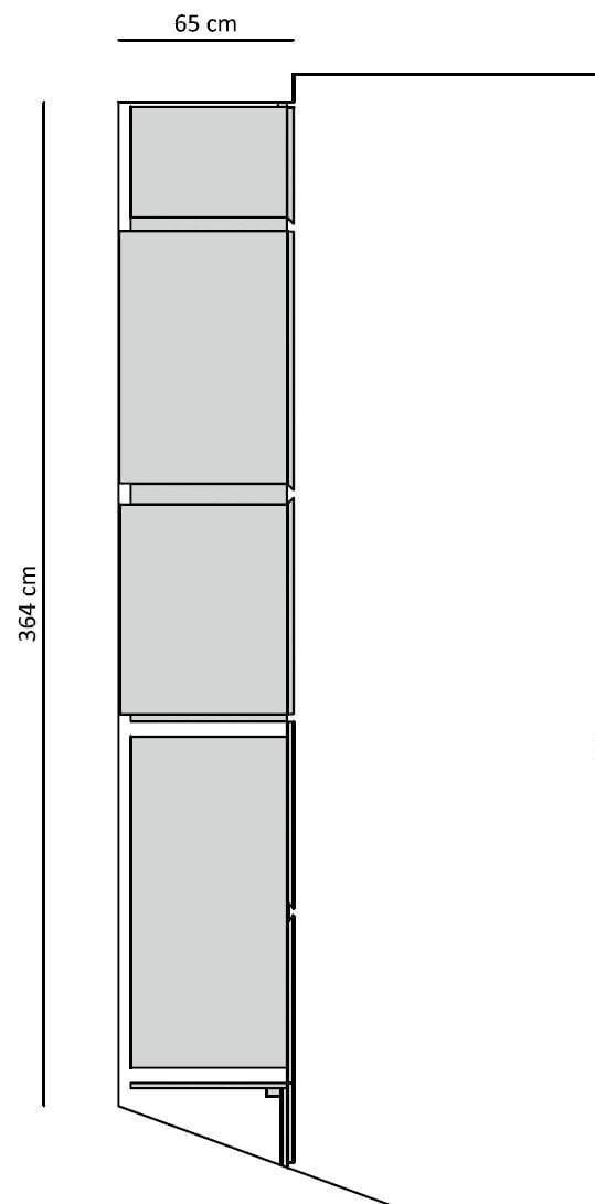 Двусторонняя линейная кухня с островом и соседним столом TM Italia Cucine ARCH-00018862 - Вид №6