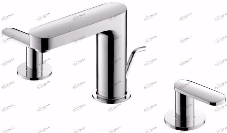 JUSTIME Смеситель для раковины на 3 отверстия из хромированной латуни Charming plus 6923-91-81cp