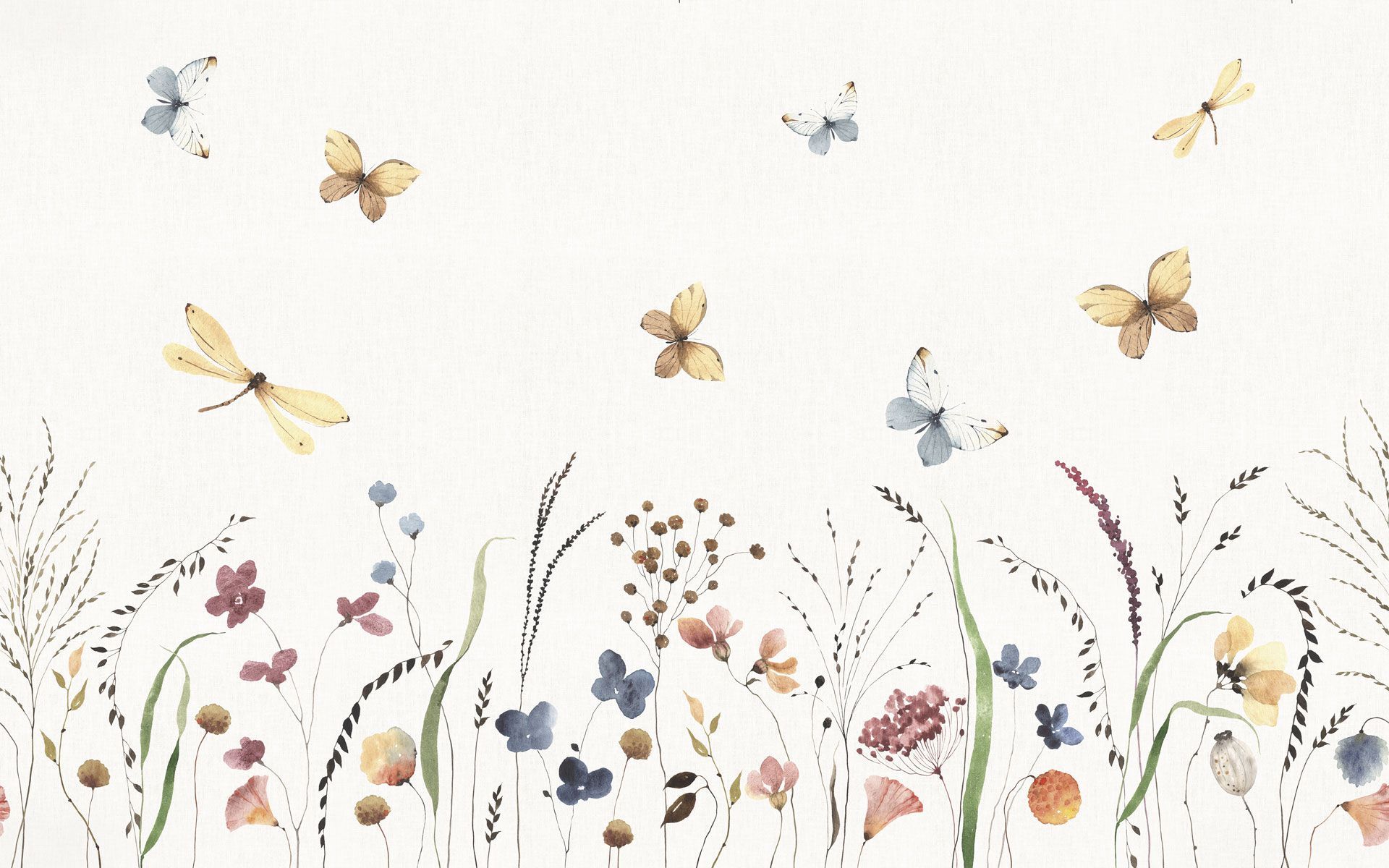 Детские панорамные обои с цветочными мотивами Rimura 2025 ARCH-00085675 - Вид №1