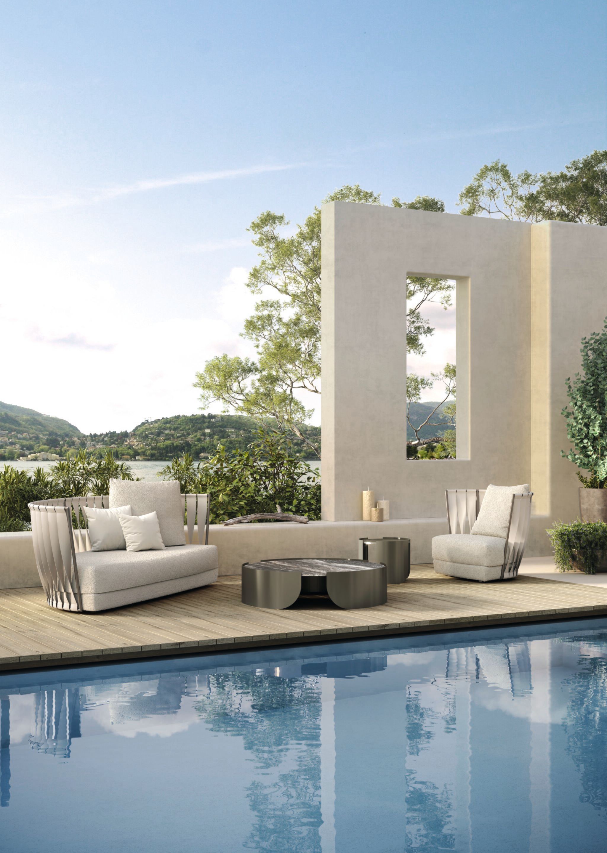 Садовое кресло из искусственной кожи и ткани Cantori ARCH-00003055 - Вид №1