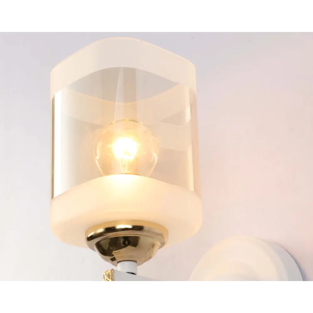 Светильник настенный Jlight Kira 3137/1W E27 60 В цвет белый/золотой 83279082 STLM-2099674  - Вид №2