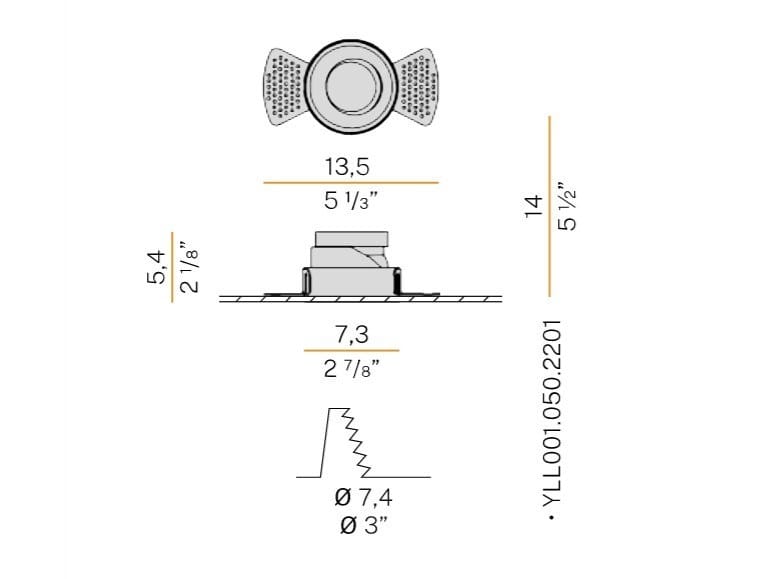 Литье под давлением алюминиевый круглый светодиодный прожектор Panzeri Jarvis ARCH-00133129 - Вид №5