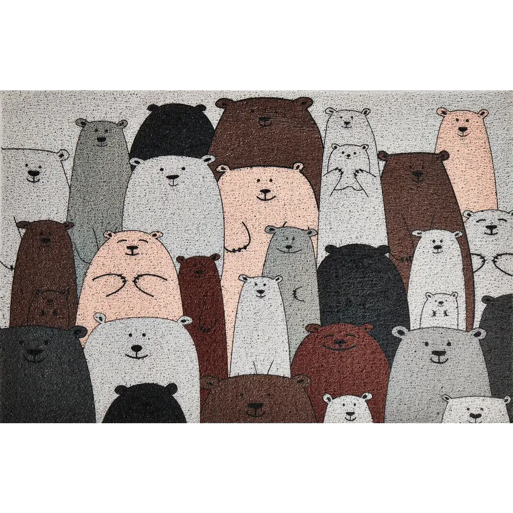 Santreyd: Вырезной коврик с мишками для прихожей 60x90 см 89353783 STLM-1029560