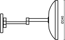 SP803 увеличительное зеркало, круглое 240 мм, с подсветкой bagno&associati Complementi Bagno & Associati - Вид №1