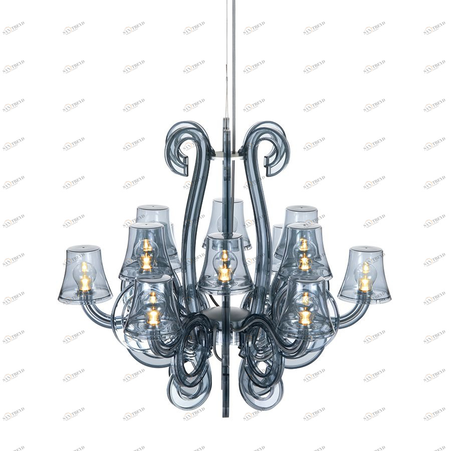 Люстра RockCoco 12.0 прозрачная Fatboy 9004202